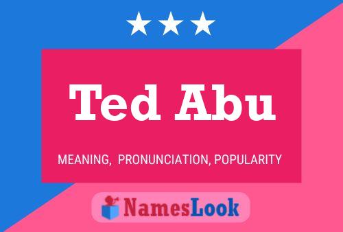 Ted Abu Name Poster