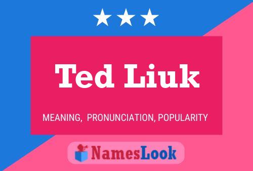 Ted Liuk Name Poster