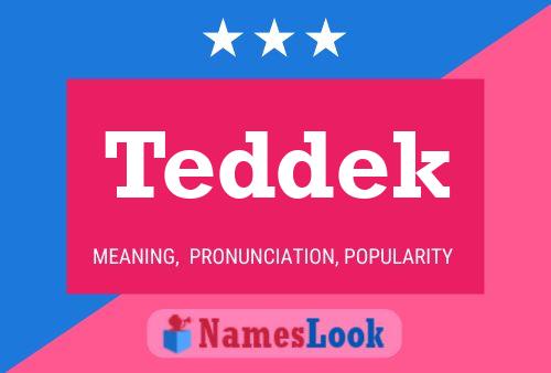 Teddek Name Poster