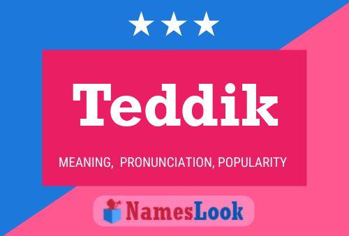 Teddik Name Poster