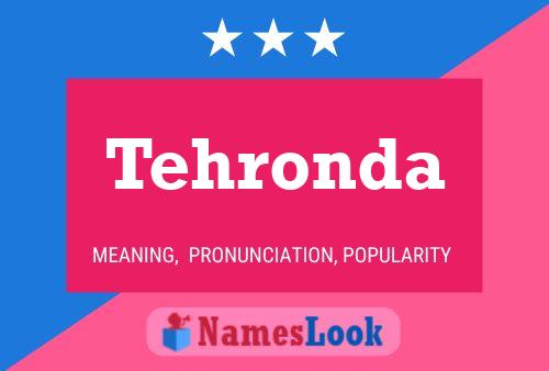 Tehronda Name Poster