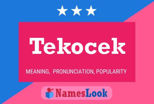 Tekocek Name Poster