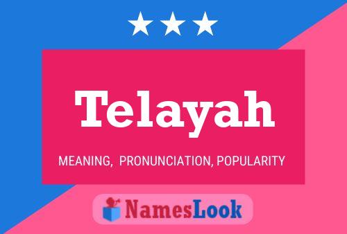 Telayah Name Poster