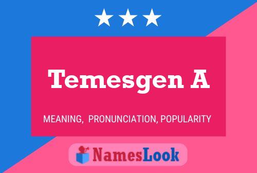 Temesgen A Name Poster