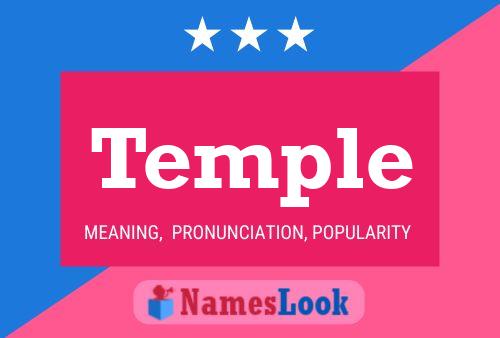 Temple Name Poster