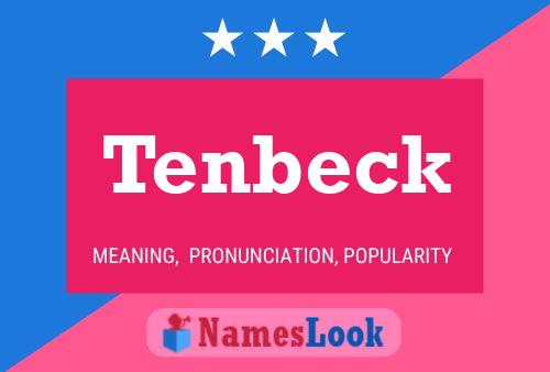 Tenbeck Name Poster