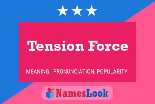 Tension Force Name Poster