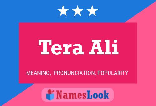 Tera Ali Name Poster