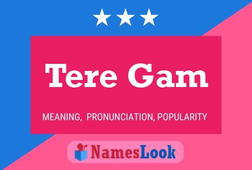 Tere Gam Name Poster