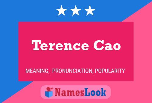 Terence Cao Name Poster