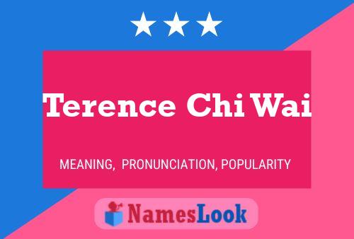 Terence Chi Wai Name Poster