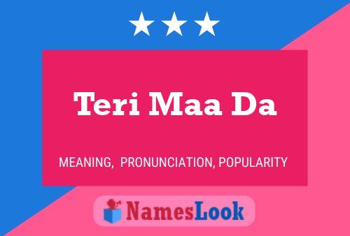 Teri Maa Da Name Poster