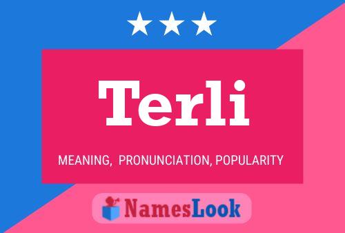 Terli Name Poster