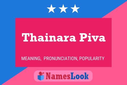 Thainara Piva Name Poster