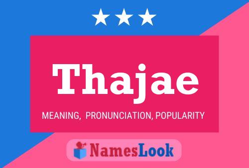 Thajae Name Poster