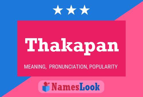 Thakapan Name Poster