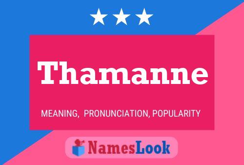 Thamanne Name Poster