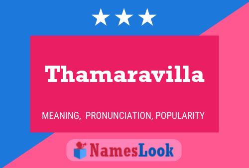 Thamaravilla Name Poster