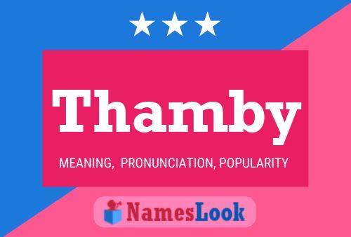 Thamby Name Poster