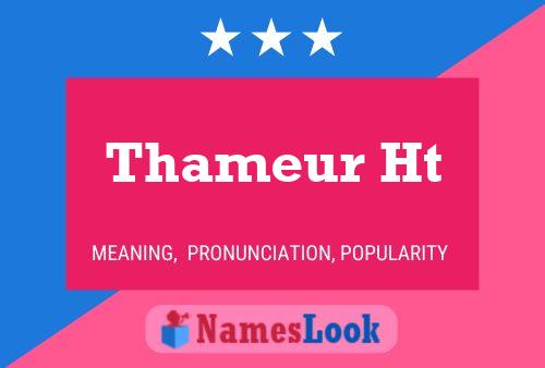 Thameur Ht Name Poster