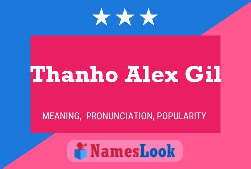 Thanho Alex Gil Name Poster