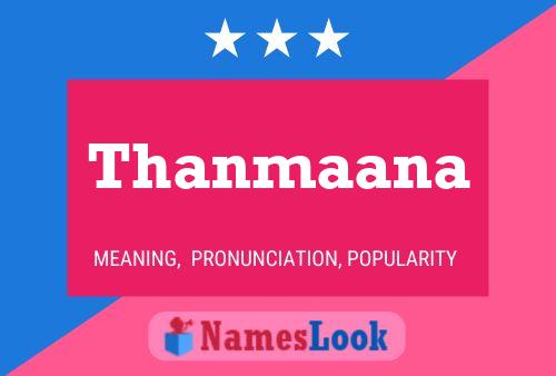 Thanmaana Name Poster