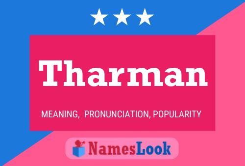 Tharman Name Poster