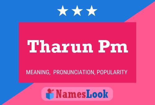 Tharun Pm Name Poster