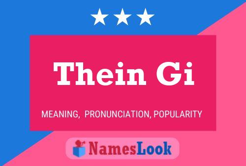 Thein Gi Name Poster