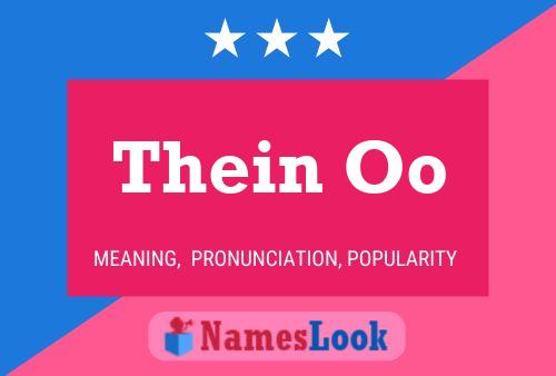 Thein Oo Name Poster