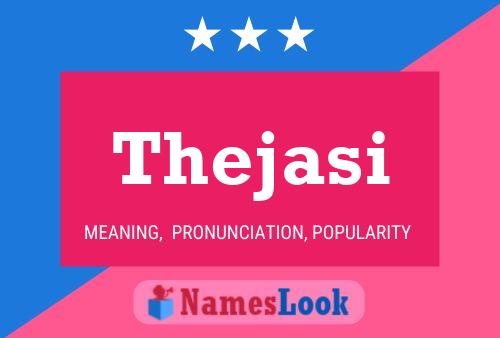 Thejasi Name Poster