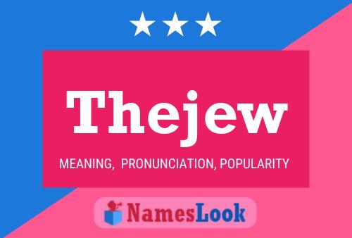 Thejew Name Poster