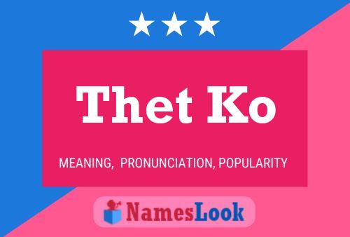 Thet Ko Name Poster