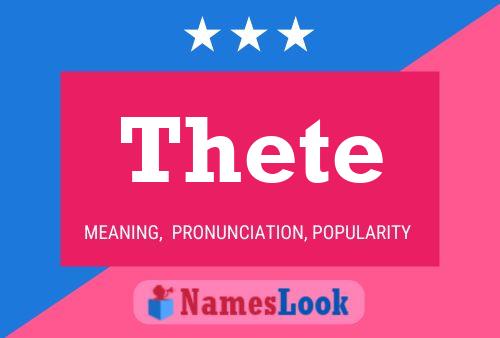 Thete Name Poster