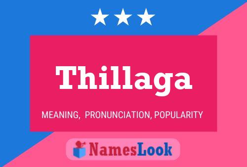 Thillaga Name Poster