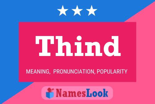 Thind Name Poster