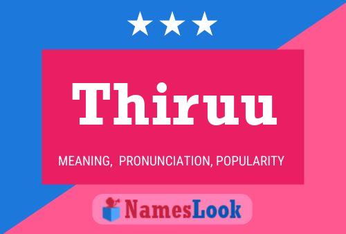 Thiruu Name Poster