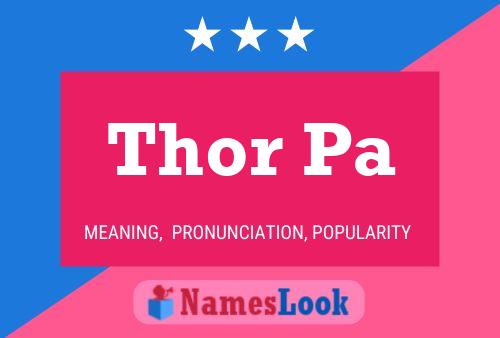 Thor Pa Name Poster