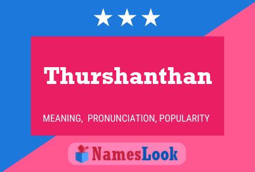 Thurshanthan Name Poster