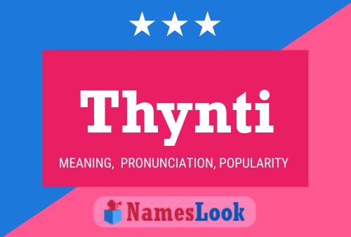 Thynti Name Poster