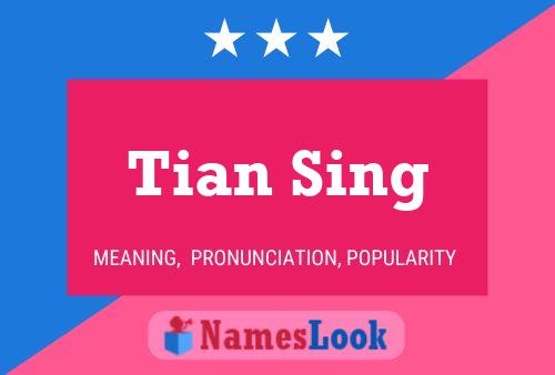 Tian Sing Name Poster