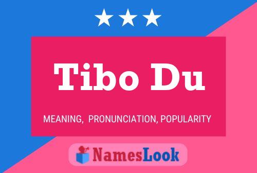 Tibo Du Name Poster