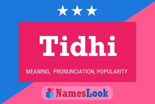 Tidhi Name Poster