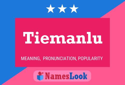 Tiemanlu Name Poster