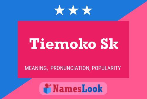 Tiemoko Sk Name Poster