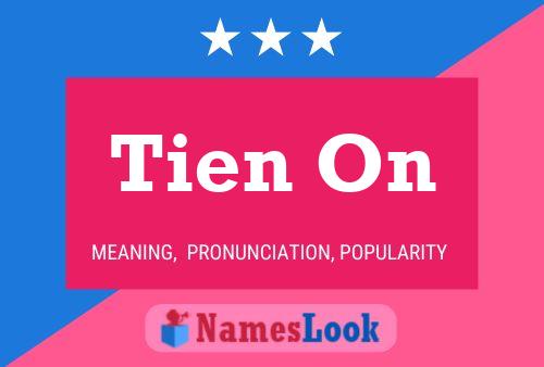 Tien On Name Poster