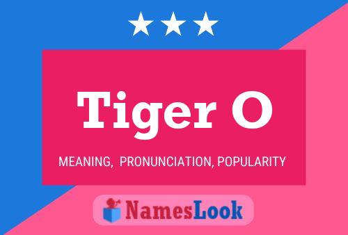 Tiger O Name Poster