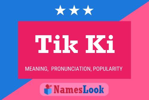 Tik Ki Name Poster