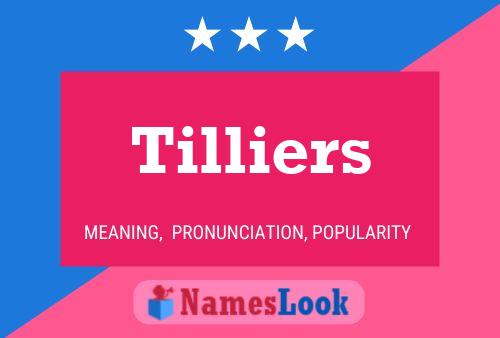 Tilliers Name Poster