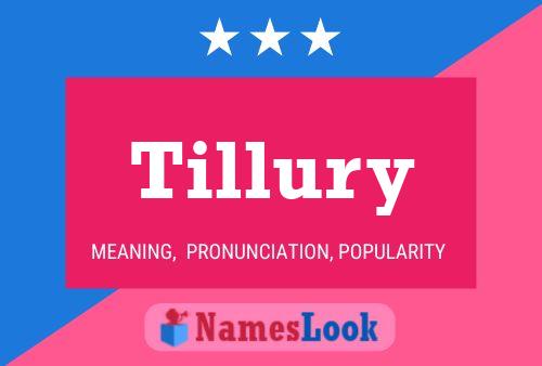 Tillury Name Poster